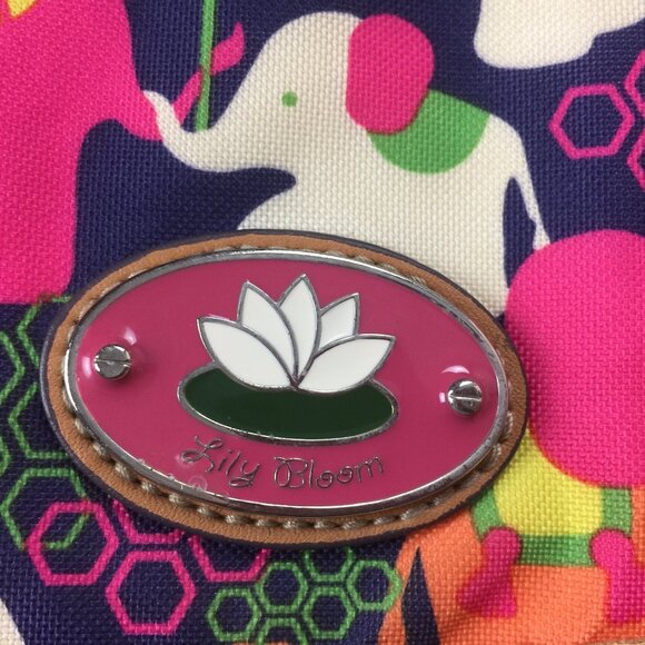 Adorable Lily Bloom Elephant Print Mini Backpack Nice Used Condition 🐘 - Picture 2 of 14